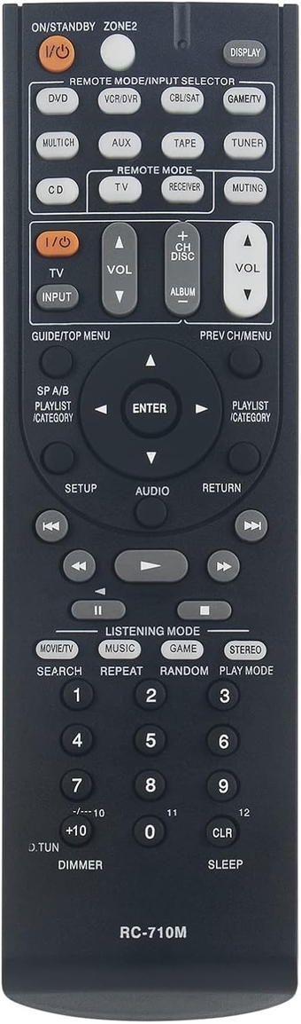 RC-710M Replacement Remote Control Fit for Onkyo AV Receiver TX-SR606 TX-SR606S TX-SR606B