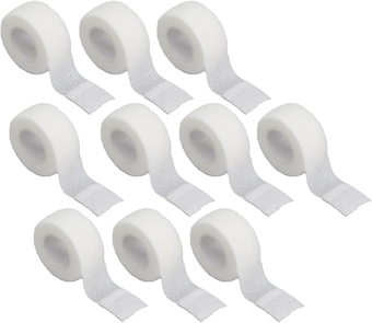 10 Rolls Self Adhesive Elastic Wrap Bandage, 2Colors Breathable Cohesive Bandage Tape (1 Inch x 2 Yards)(White)