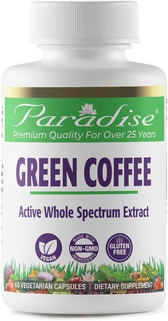 Green Coffee Bean, Vegan, Gluten Free, Non GMO, Active Whole Spectrum Extract, 60 Count Vegetarian Capsules