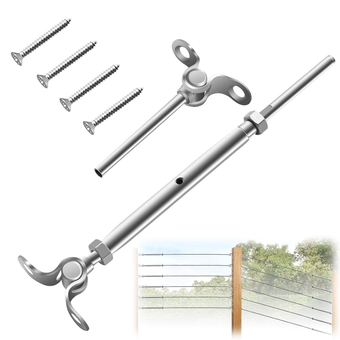 20Pcs 1/8" Cable Railing Kit - 180° Adjustable Angle Stair Cable Railing System T316 Stainless Steel Decking Cable Railing Hardware for Wood Post，Marine Grade