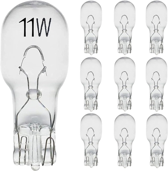 Landscape Low Voltage - 12 Volt 11W - T5 Wedge Bulbs - Compatible with Malibu Lights - Garden - Deck Light Bulbs - Yard Bulbs - 10 Pack (Clear)