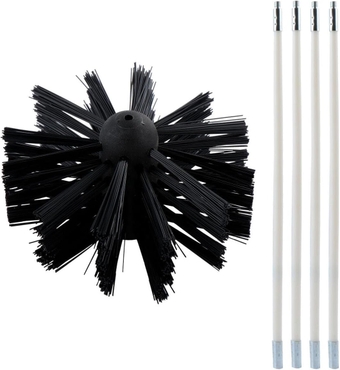 1 Set Dryer Cleaning Brush Pipe Brush Nylon Chimney Brush Air Vent Cleaning Kit for Drill Kitchen Cleaning Tools Chimney Sweep Stove Cleaning Electric Cleaning Brush