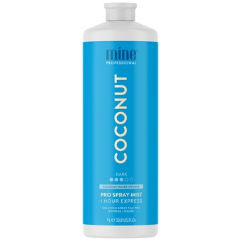 MineTan Spray Tan Solution | Coconut Water Sunless Tanning Solution - For a Rich, Super Dark Brown Finish Supercharged with Antioxidants, Salon Professional Self Tanner Formula, Vegan, 33.8 Fl Oz