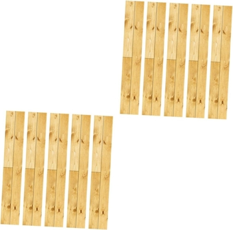10 Pcs Vinyl Floor Tile Carpet Tiles Peel Stick Floor Planks Flooring Stickers Laminate Flooring Wall Stickers & Murals Wood Giant Tile Sticker Industrial Style Adhesive PVC