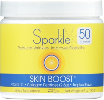 Hydrolyzed  Powder -  Skin Boost (Tropical Coconut Pineapple) [50-Serves] Verisol  Hydrolysate Protein Powder Vitamin C Paleo Non-GMO Gluten Free Beauty Supplement Drink