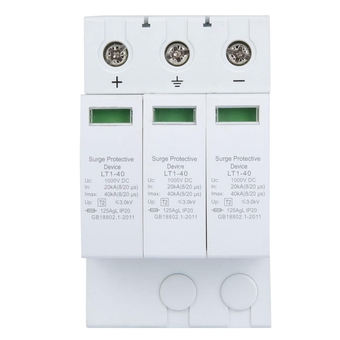 House Protector, Protective Device 3P 20 / 40KA Power Protector Arrester Photovoltaic High Precision, Digital to Analog converters (3p40ka)
