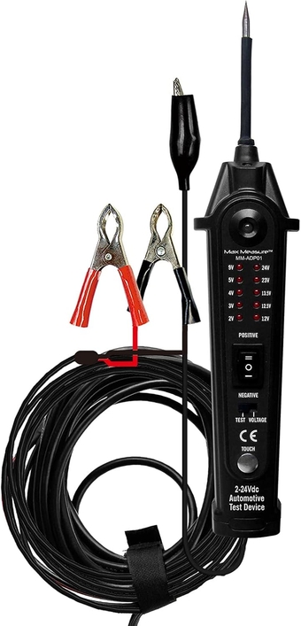 Automotive Electrical Circuit Tester Probe 2-24V DC Pen Vehicle Power Diagnostic Tool Short Finder Auto Wire Test Light Device System Analyzer