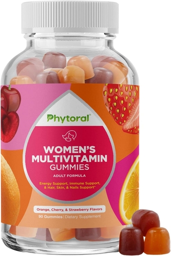 Womens Multivitamin Gummy Vitamins for Adults - Natural Multivitamin for Women Gummies and Natural Immune System Booster - Womens Multivitamin Gummies for Adults Complete Multivitamin with Zinc