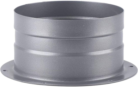 6 Inch Metal Straight Flange Connector, Ventilation Pipe Connector Wall Air Tube Hose Flange Adapter for Duct Fan Kitchen Air Vent Exhaust Ventilator Range Hood