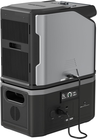 PA600 Portable Air Conditioner with X2000 battery, 6000BTU Fast Cooling with Fan, Sleep Mode, Timer and Remote Control, Portable AC for RV Van Life Outdoor Camping, Truck or Home Use, Black