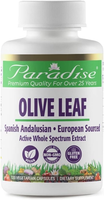Olive Leaf Extract from Spanish Andalusian Olive Trees, Super Potent, Ultra Pure, Non-GMO, Vegan, Gluten Free, 120 Vegetarian Capsules