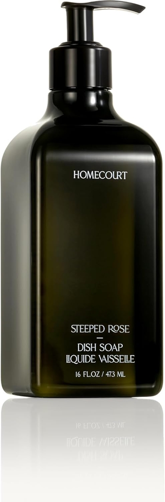 Dish Soap, Cuts Grease and Grime, Clean Ingredients, Non-Toxic for People and Pets 16 oz Steeped Rose