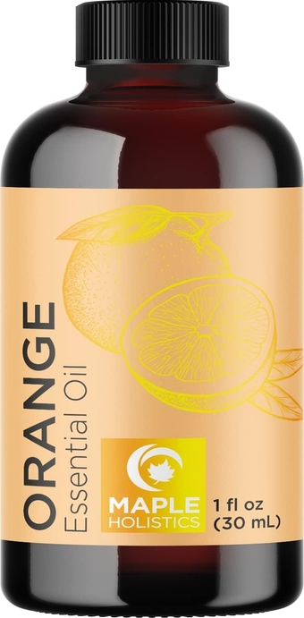 Pure Sweet Orange Essential Oil - Cold Pressed Orange Oil Essential for Diffuser Humidifier and Skin Use - Aromatherapy Diffuser Oil and Cleansing Citrus Essential Oil for Hair Skin and Nails