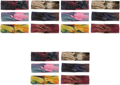 18 Pcs Turban Headbands Womens Headbands Knot Cloth Headband Bandanas for Women Exercise Head Bands Fabric Hair Workout Headbands for Women Hair Hoop Miss Hair Accessories Elastic