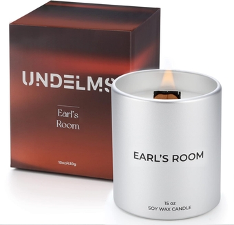 Scented Candle for Men| Cedar Sandalwood and Vanilla Scented | 15 oz Aromatherapy Candle Premium Wooden Wick Candle for Home Scented 90 Hours Burn Luxury Fragrance Gifts for Women