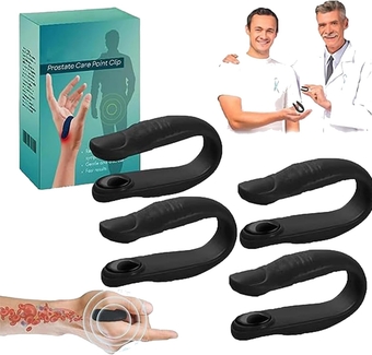 Prostate Care Point Clip for Men, Acupressure Hand Pressure Point Clip, Relieve Prostate discomfort effortlessly, Migraine Relief Kidney Care (4)