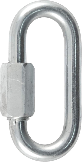 82900 Threaded Quick Link Trailer Safety Chain Hook Carabiner Clip, 5/16-Inch Diameter, 8,800 lbs Break Strength