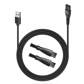 USB Charging Cable Replacement OLOV Electric Groin Hair Trimmer Charger OLOV Trimmer Charger, 5V Charger for OLOV Bikini Trimmer Women, 2 Cleaning Brush, 3.9ft Power Cord
