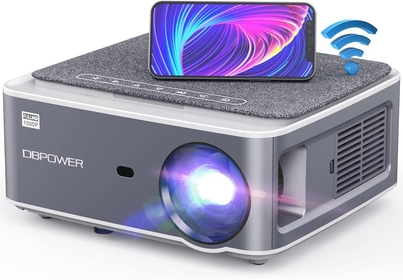 Native 1080P 5G 4K WiFi Projector, Upgrade 20000L 500 ANSI FHD Outdoor Movie Projector, Support 4P+4D Keystone/Zoom/PPT, 300" Portable Mini Video Projector Compatible w/Phone/Laptop/DVD/PC/TV
