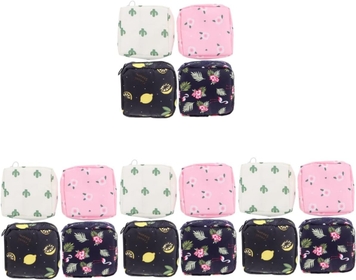 16 Pcs Sanitary Napkin Storage Bag Change Bags Feminine Sanitary Napkin Bag Girl Wallets Menstrual Cups Bag Nursing Pad Holder Sanitary Organizer Oxford Cloth Travel Coin Lipstick