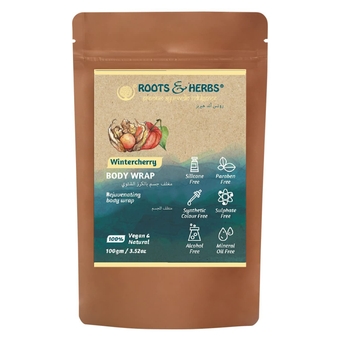 Ayurvedic Body Wrap Vegan Paraben Free No SLS Wintercherry Shower Powder for Women & Men Body Odour, Athlete’s Foot, Jock Itch, Skin Irritations, Acne