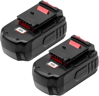 Battery for Porter Cable PC18B: Replacement Drill Batteries PCC489N Volt Tools Charger PCMVC 18V Ni-MH 5.0Ah 2 Packs