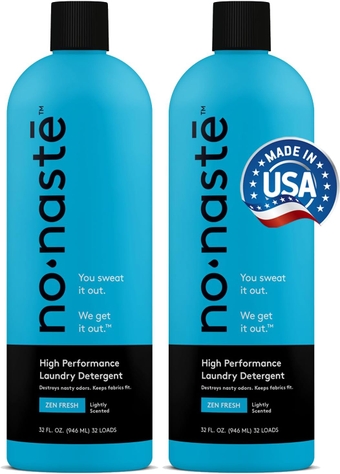 Premium Performance Laundry Detergent - Zen Fresh, 64 Fl Oz (Pack of 2) - Active Wear Laundry Detergent for Workout Clothes & More - Scented, Gentle & Color Safe Sport Laundry Detergent