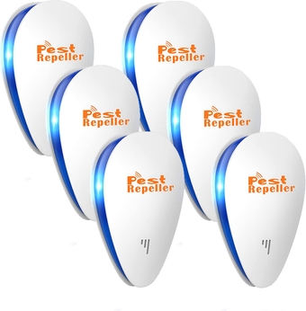 Ultrasonic Pest Repeller - 6 Pack,Pest Repeller Plug in,Rodent Repellent,Indoor Mouse Repellent,Electronic Ant Repellent,Insect Repellent for Mosquitoes,Ants,Mice,Squirrel,Fly,Cockroaches