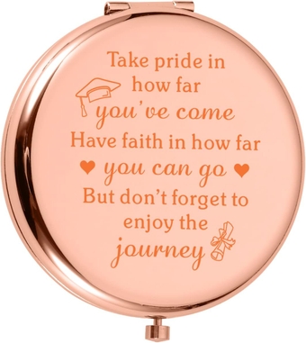 Graduation Gifts for Her, Class of 2024 Summer School High School College Graduation Gifts for Her, Masters Degree Graduation Gifts, Senior 2024 Graduation Gifts for Her, Compact Mirror for Daughter