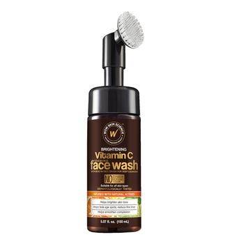 WOW   Vitamin C Face Wash w/Face Brush - Foaming Facial Cleanser - Facial  Care Products - Acne Face Wash for Women - Exfoliating Face Wash Men's Scrub - All  Types (150ml)