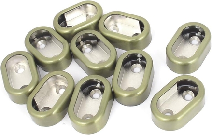 Garment Pipe Weatherproofing Lever Clothes Bracket for 16mm Dia Pipe Bronze Window Insulation Kits Tone 10PCS
