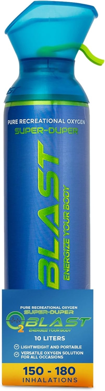99.7% Pure Oxygen Supplement, 10 Liter Portable Can with Custom Breathing Mask for Respiratory Support, Elevate Oxygen Levels & Reduce Recovery Time, for High Altitude & Sports Recovery (1)