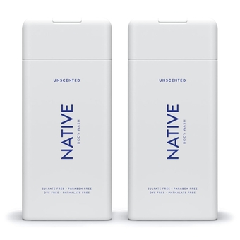 Natural Body Wash for Women, Men | Sulfate Free, Paraben Free, Dye Free, with Naturally Derived Clean Ingredients Leaving Skin Soft and Hydrating, Unscented 11.5oz - Pack of 2