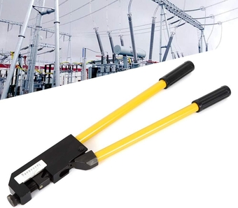24" 8-4/0 AWG Large Gauge Ring Terminal Crimper w/Mounting Bracket Heavy Duty