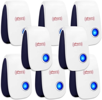 Ultrasonic Pest Repeller 8 Pack Plug in Pest Repeller Mosquito Repeller Durable Pest Repellent Upgrade Mosiquito Repeller Plug in Low Charge Consumption
