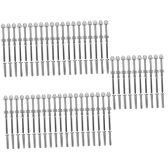 50 Sets Wire Rope Connector Cable Railing System Deck Railing Kit Deck Railing Hardwares Swage End Terminal Swage Tensioner Screws for Deck Railing Wire Tensioner Stainless Steel