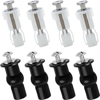 Toilet Seat Screws Universal Toilet Seat Hinge Bolts and Screws Toilet Seat Hinge Bolts Nut Washers Replacement Parts Toilet Screws Fittings Blind Hole