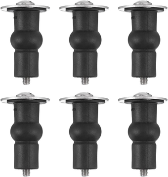 6pcs Toilet Screw Bolts Toilet Seat Fixing Accessories Toilet Seat Fixing Screws Toilet Seat Replacement Bolt Toilet Seat Cover Screws Hinge Expand Stainless Steel