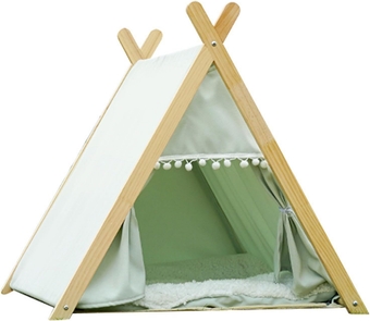 Cat Tent,Thickened Pine Cat Teepee,Removable and Washable Cat Teepee Bed Indoor,Easy Assemble,Pets Teepee,Tent Cat Bed House,Pet Tent Indoor,Pet Play Houses Cat Bed House,for Cats