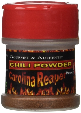 Extremely Hot Red Carolina Reaper Peppers Ground Powder by   | Pure Carolina Reaper Chili Pepper | All Natural - Fair Trade - No Additives (1/2 Oz)