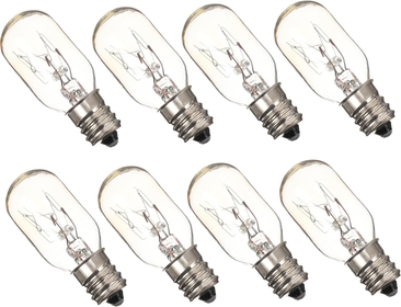 8PCS Refrigerator Light Bulb Freezer LED Bulb Appliance Light Bulb Baking Bulb LED Light Bulbs Appliance Bulb Refrigerator Bulb Replacement Home appliances e14 Range Hood Glass