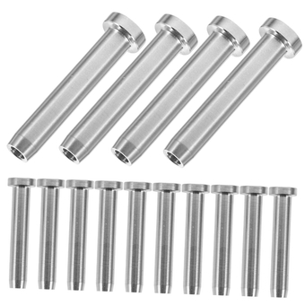 20pcs Stainless Steel Connector Crimp Tool Crimping Tool Swage Tensioner Swage Stud End for Cable Railing Invisible Receiver End for Cable Railing Deck Railing Kit Wire Rope