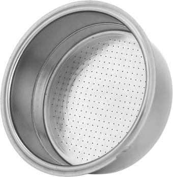 Coffee Filter Basket, Dual Layer Coffee Filter Bowl with Locking Snap for Easy Detach, Stainless Steel Coffee Machine Accessory