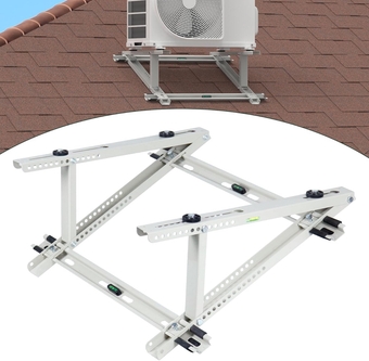 Air Conditioner Rooftop Mount Bracket for Mini Split Air Conditioners Heat Pump System, Adjustable Mounting Bracket for Rooftop, Heavy Duty Roof Bracket for 9,000-24,000 BTU