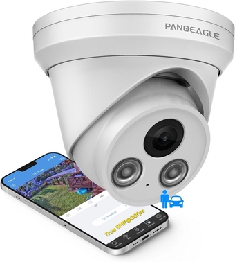 5MP IP PoE Security Camera with Audio/Mic,5MP@30fps, Human/Vehicle Detection,98ft IR Night Vision, Wide Angle 2.8mm Lens, IP67 Waterproof, Compatible for Hikvision (PG2355I)