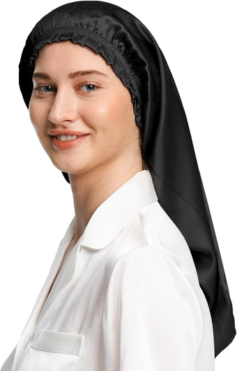 Pure Silk Bonnet for Long Hair 100% Mulberry Silk Hair Bonnet for Sleeping Womens Sleep Cap