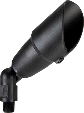 Vista Professional Outdoor Lighting TR-2216-B-NL Up Light/Accent Landscape Lamp with Aluminum Housing & Black Finish (No MR16 LED Bulb Included) Tree Junction Box Mount