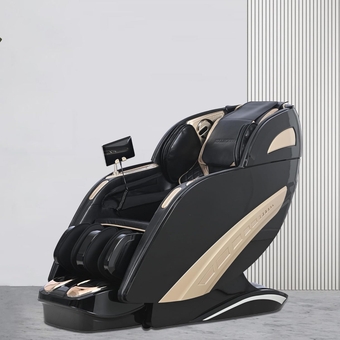 2023 4D Massage Chair Full Body Zero Gravity, 12 Auto Massage Mode of 57‘’ Dual-core SL Track, Body Scaning, AI Voice & 7'' HD Control, Built-in Heat Therapy Air System for Home, Office