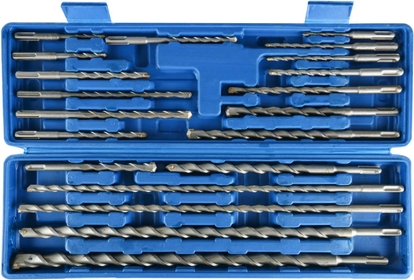 20pcs SDS Plus Rotary Hammer Drill Bits, SDS+ Carbide Tipped Stone Concrete Masonry Hole Tool Set For Ceramic Tile, Brick, Wall 3/16"~13/16" with Storage Case