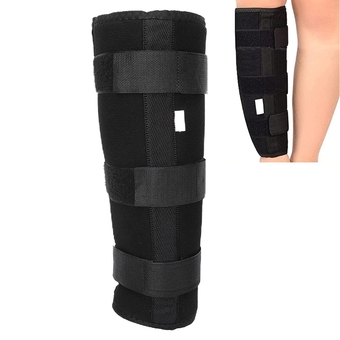 Calf Brace Adjustable Shin Splint Support Lower Leg Wrap Calf Fixed Stabilizer Splint Tibia and Fibula Protector Shank Fracture Fixation Strap for Men Women(L)